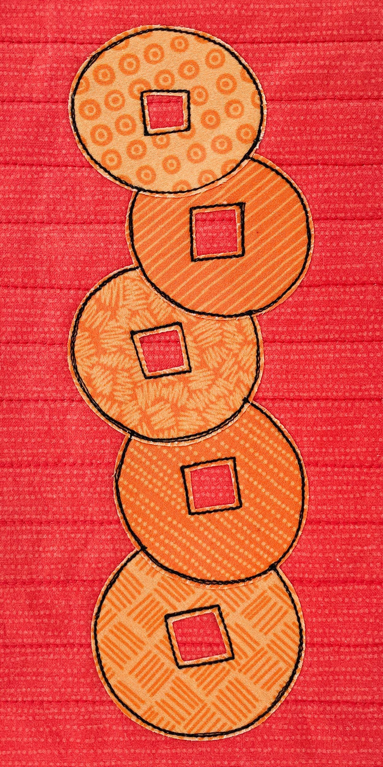 Lucky Money and Fireworks Applique Quilt Pattern