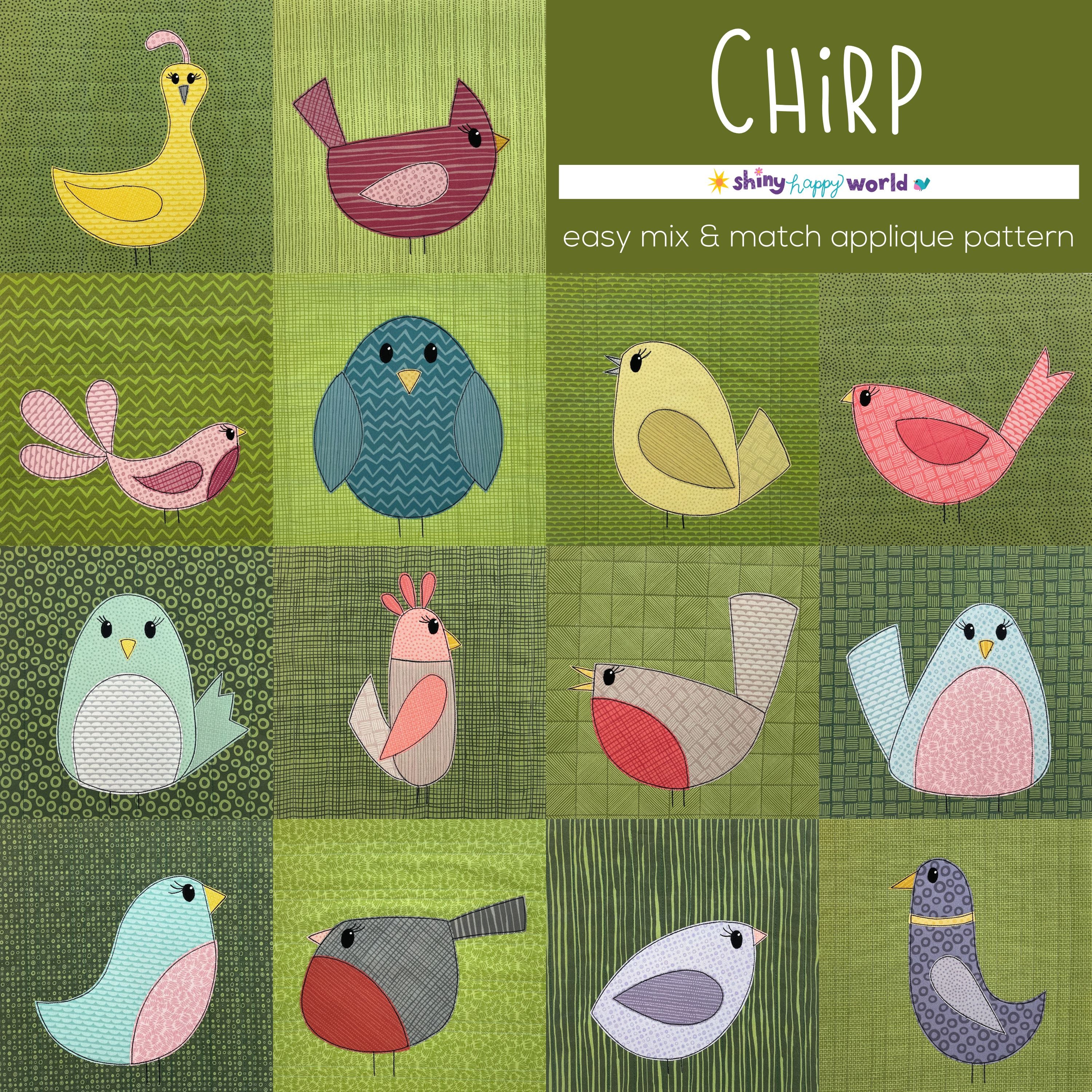 Chirp - a Bird Quilt Pattern Workshop