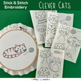 Clever Cats Stick and Stitch Pack