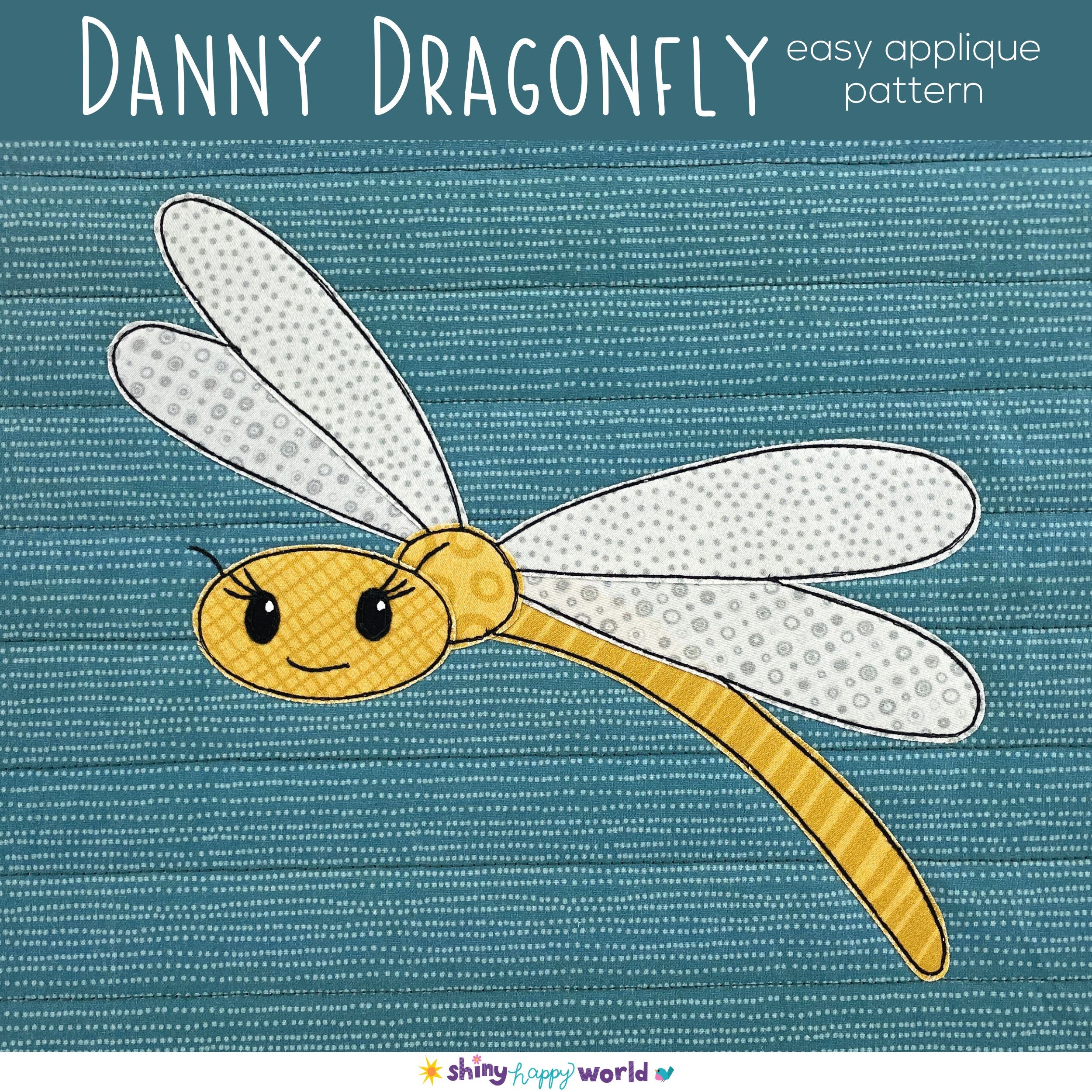 Danny Dragonfly Applique Pattern