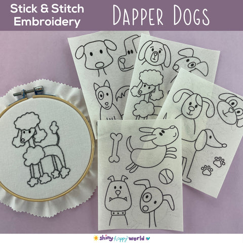 Dapper Dogs Stick and Stitch Pack
