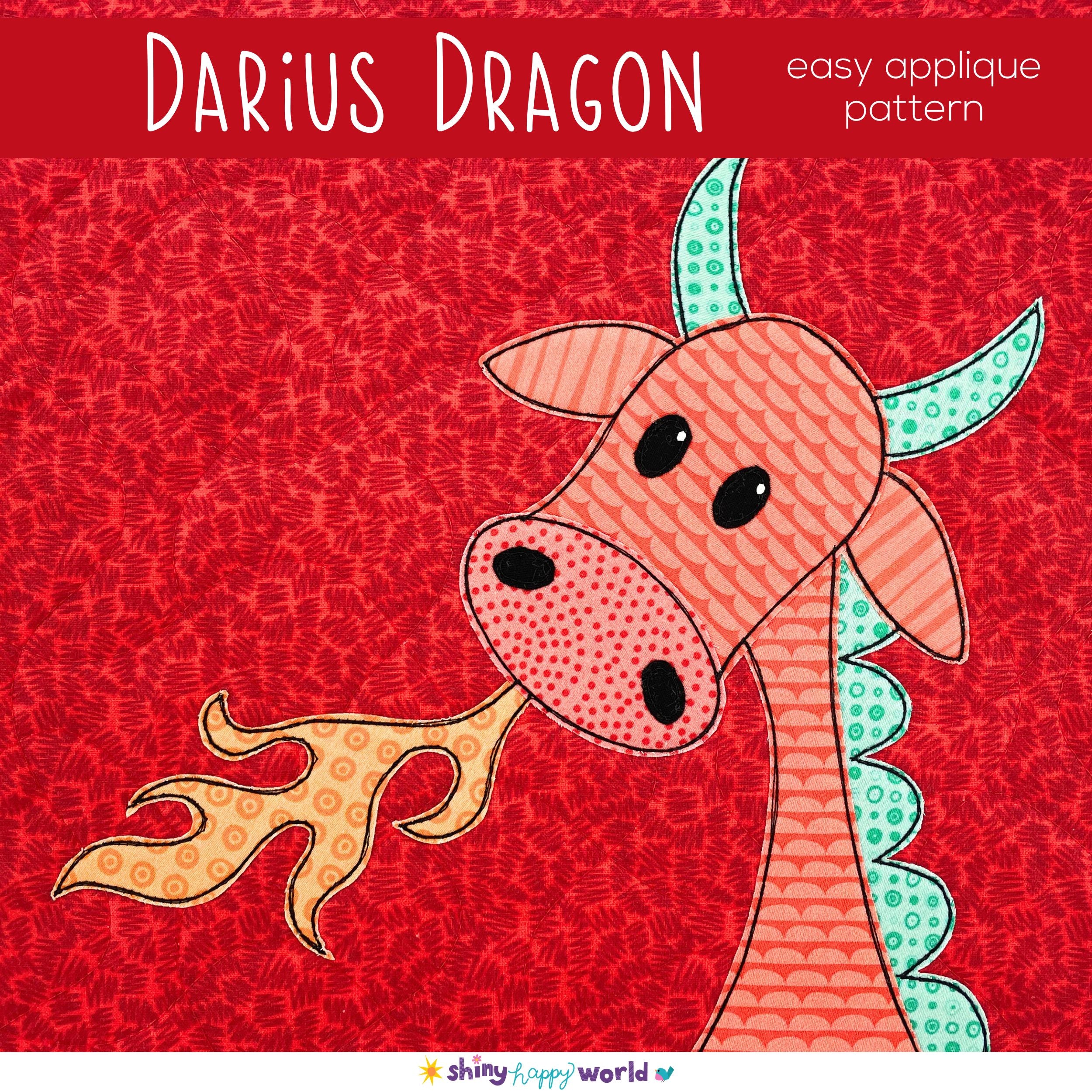 Darius Dragon Applique Pattern