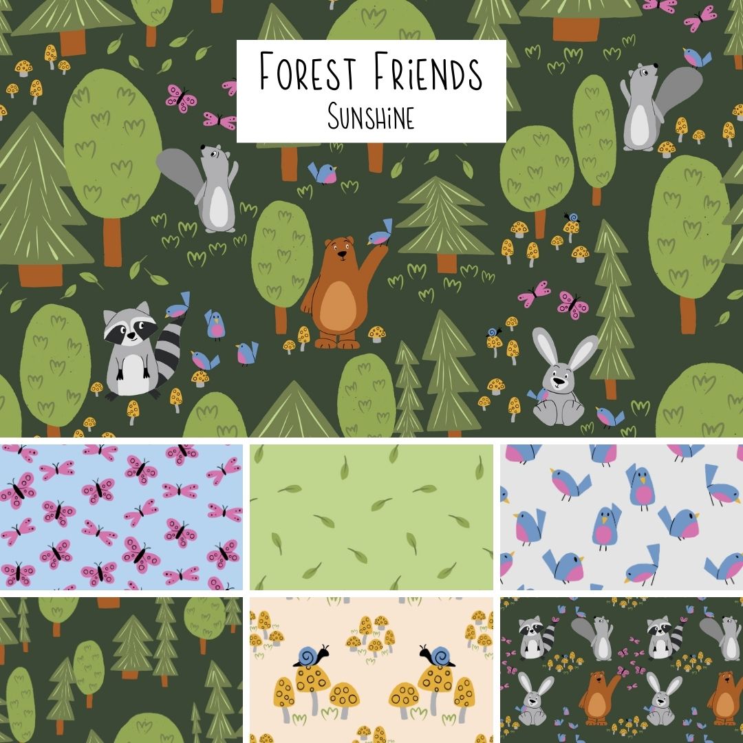 Forest Friends - Sunshine - Fabric Collection