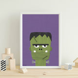 Frankenstein - printable art - collage style