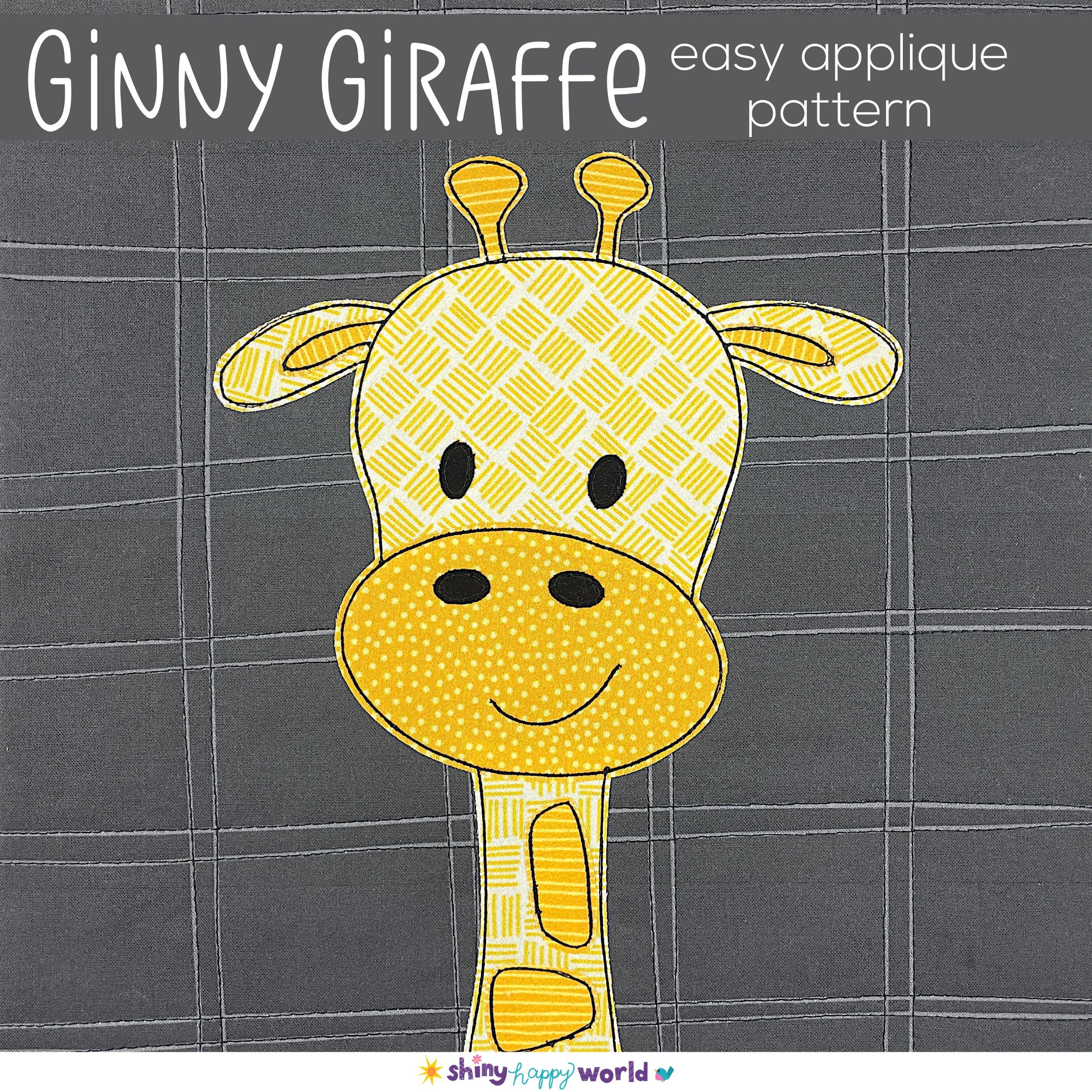 Ginny Giraffe Applique Pattern