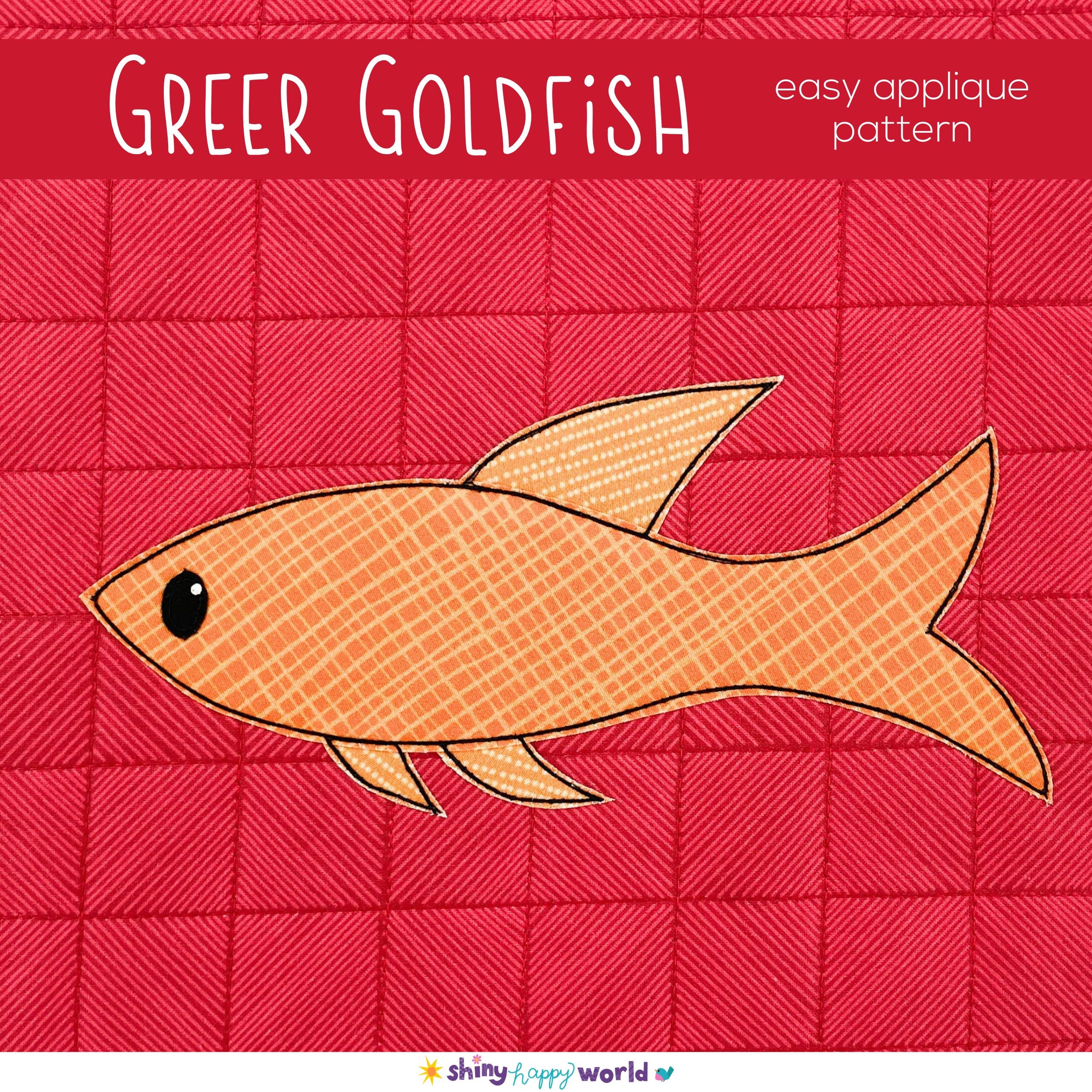 Greer Goldfish Applique Pattern