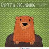 Griffith Groundhog Applique Pattern