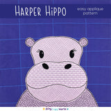 Harper Hippo Applique Pattern