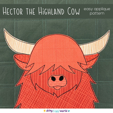 Hector the Highland Cow Applique Pattern