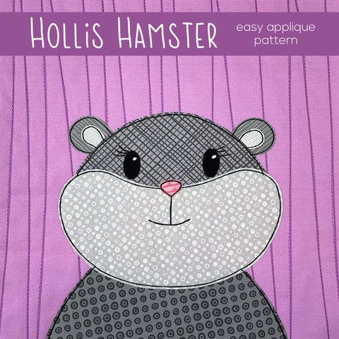 Hollis Hamster Applique Pattern