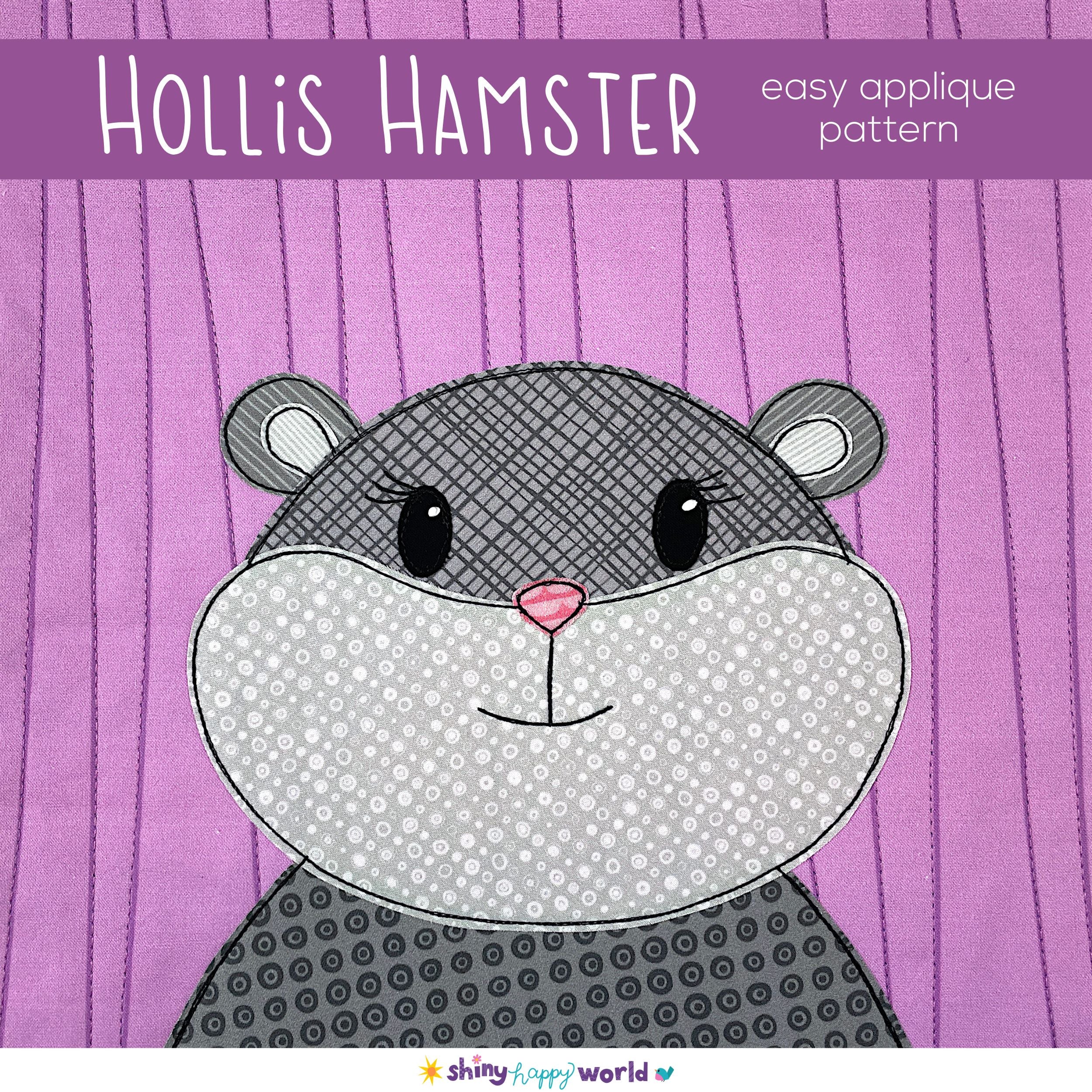 Hollis Hamster Applique Pattern