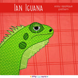 Ian Iguana Applique Pattern