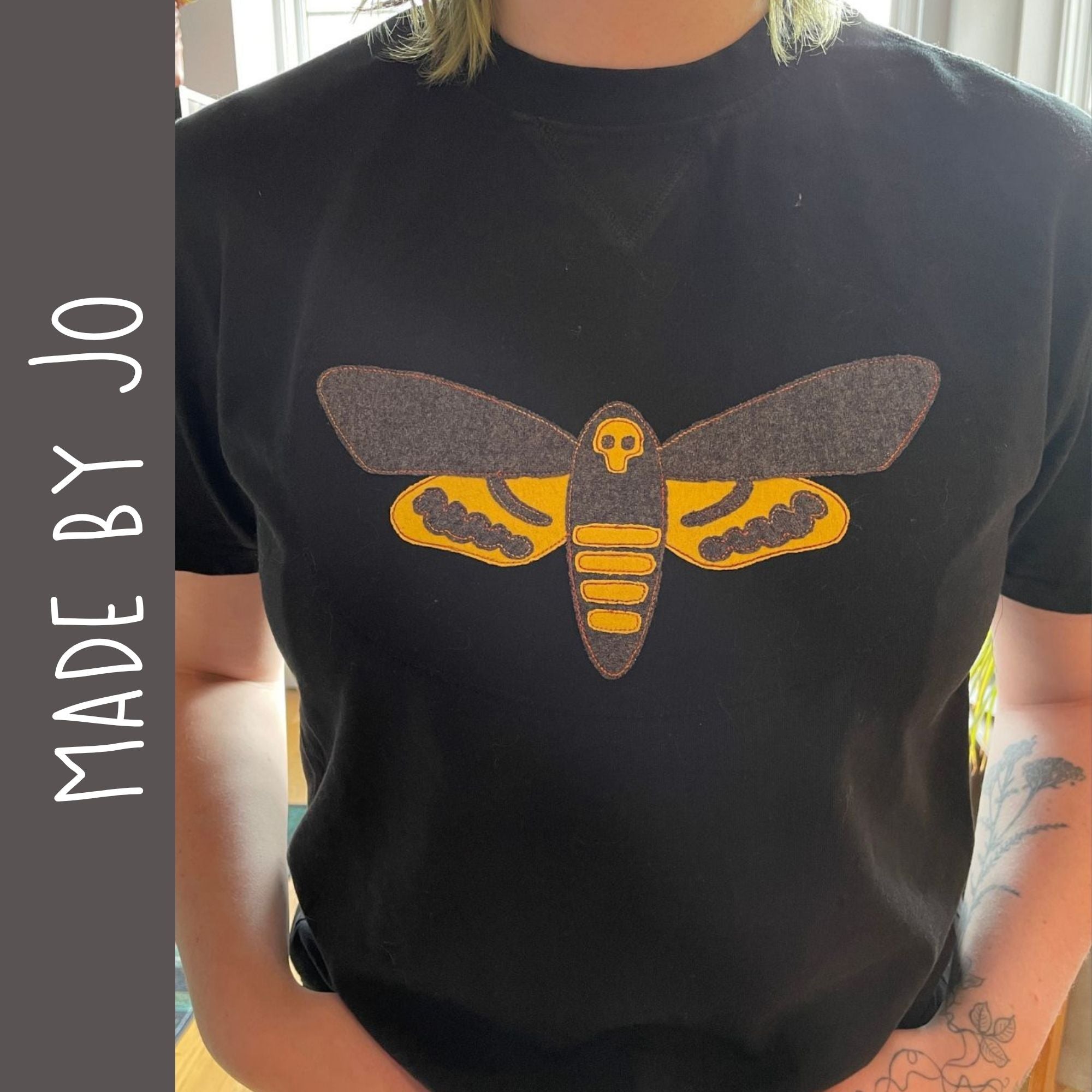 Death's Head Hawkmoth Applique Quilt Pattern