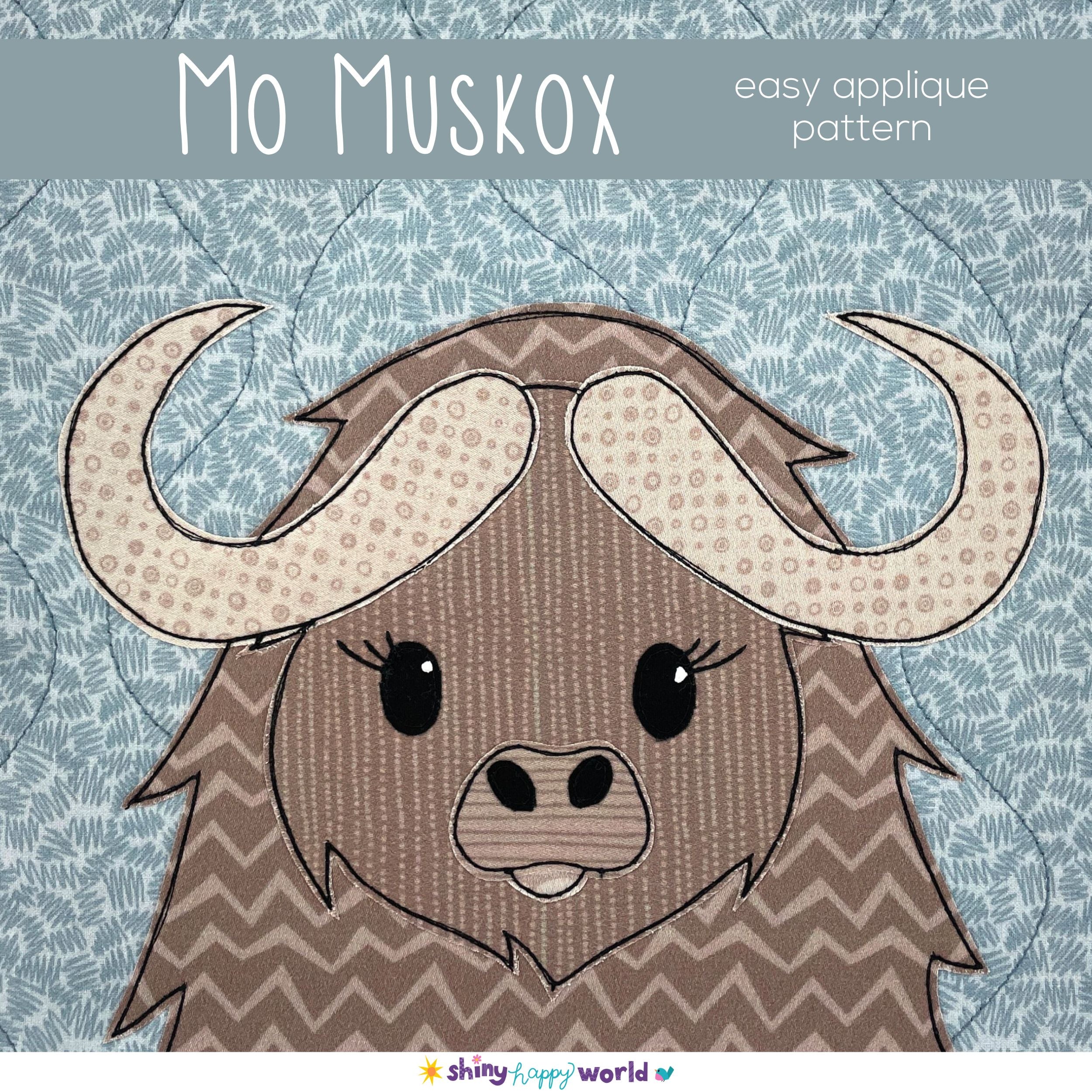 Mo the Muskox Applique Pattern