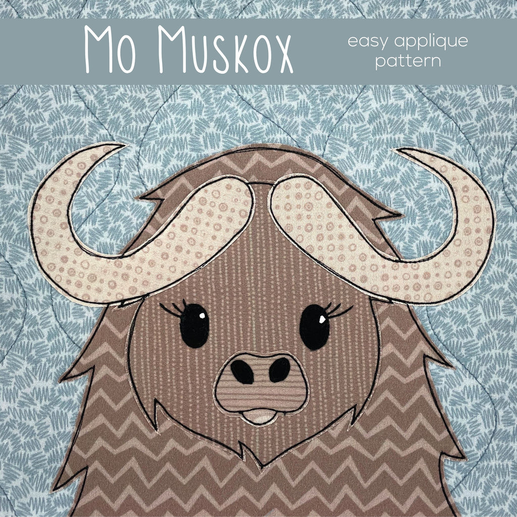 Billy Bison Applique Pattern – Shiny Happy World Billy Bison Applique Pattern – Shiny Happy World