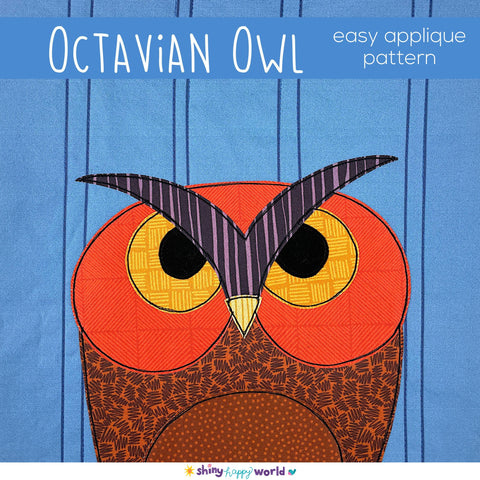 Octavian Owl Applique Pattern