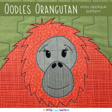 Oodles Orangutan Applique Pattern