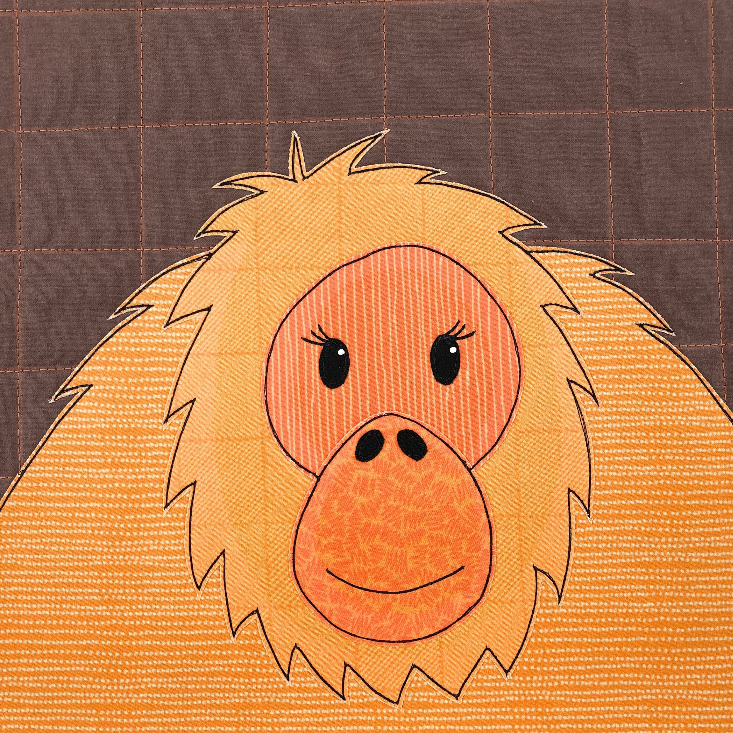 Oodles Orangutan Applique Pattern