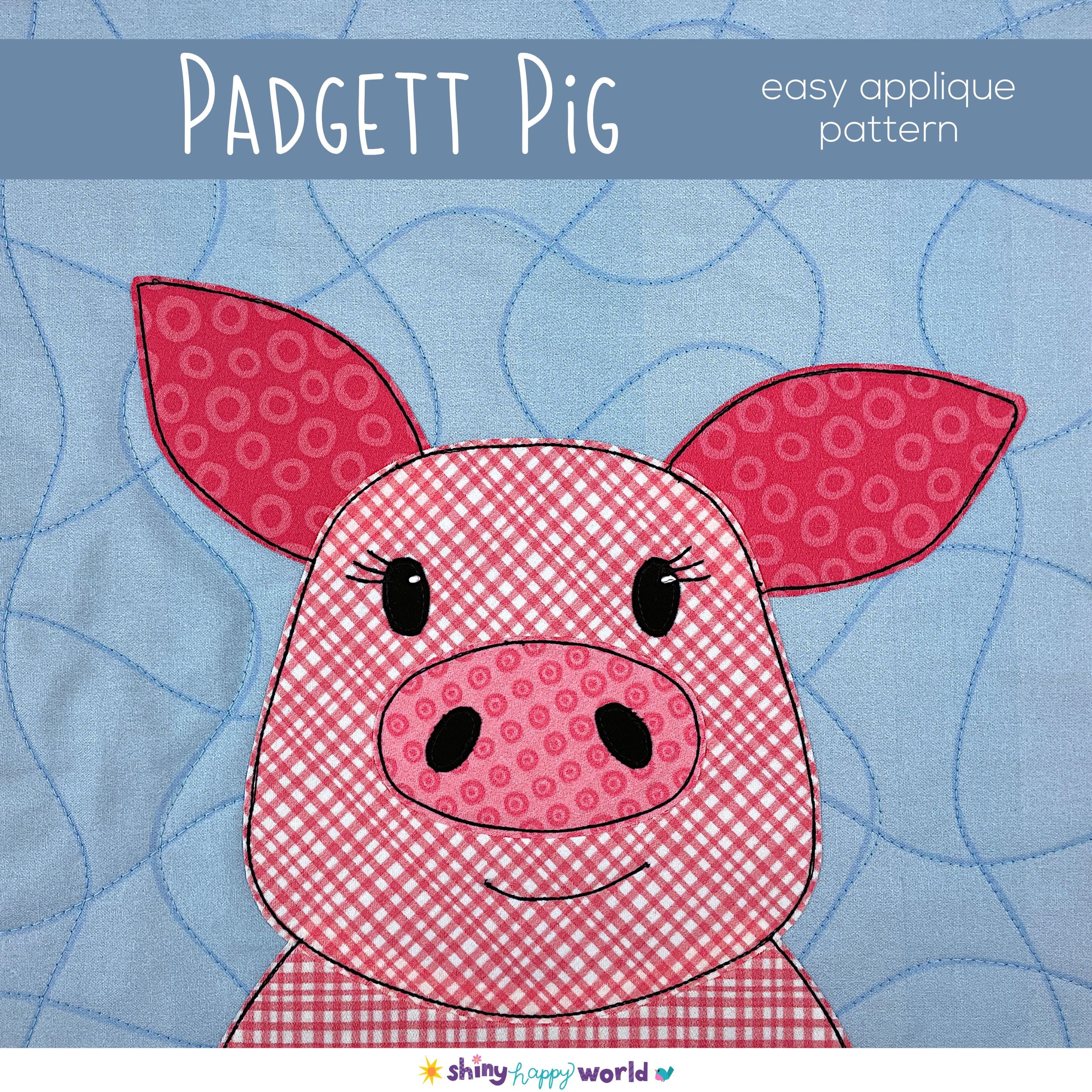 Padgett Pig Applique Pattern