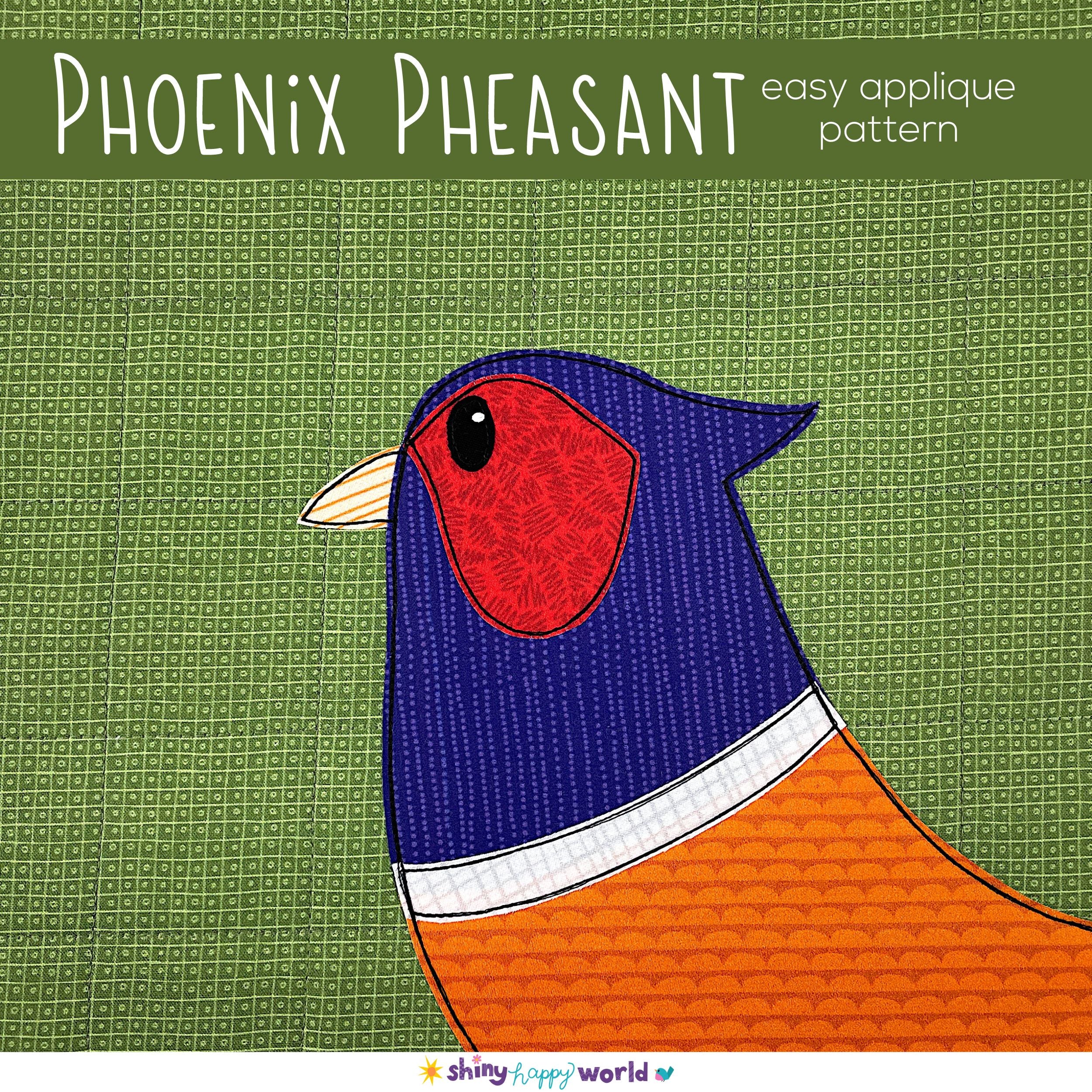 Phoenix Pheasant Applique Pattern