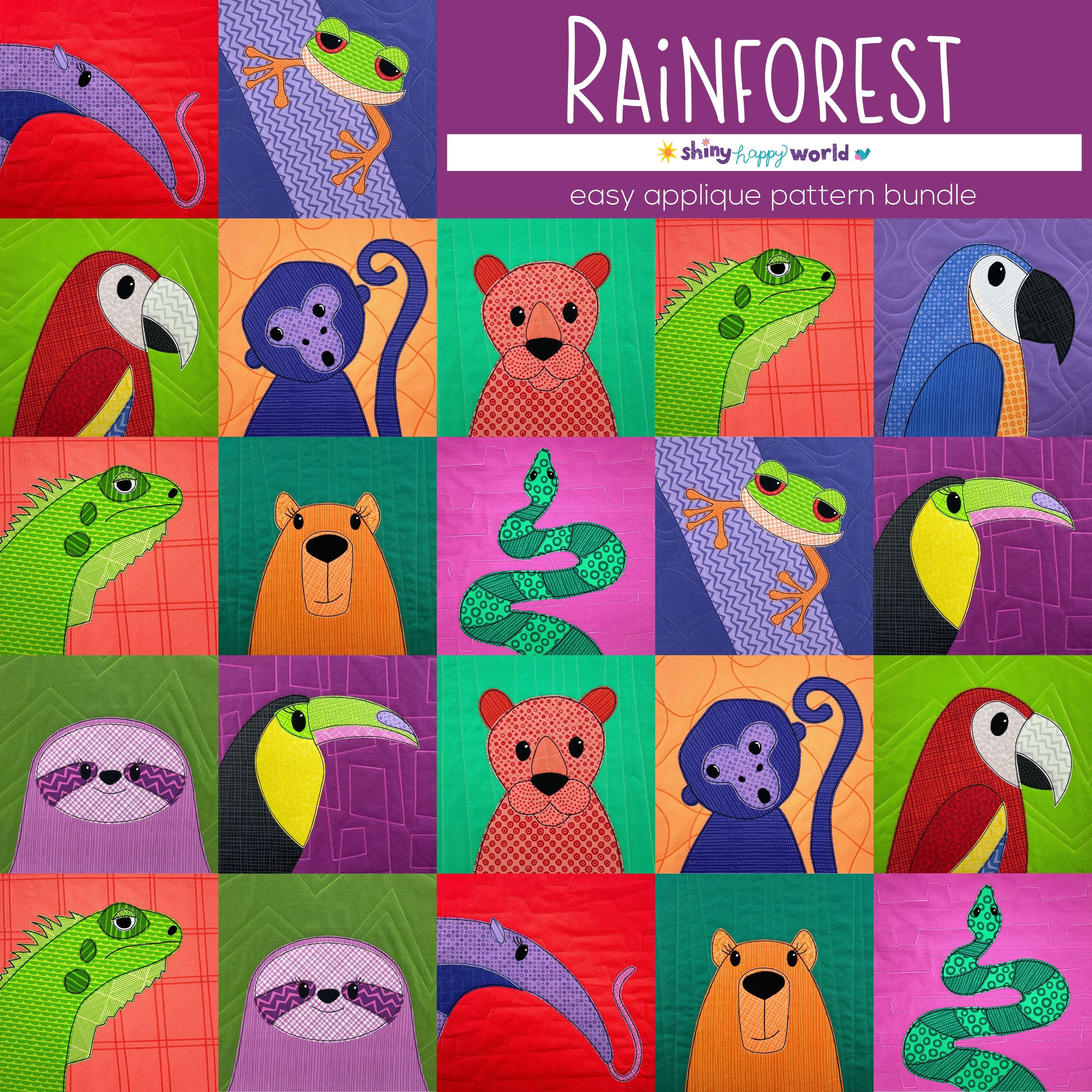 Marlow Macaw Applique Quilt Pattern