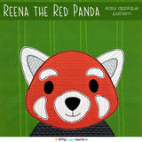 Reena the Red Panda Applique Pattern