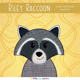 Riley Raccoon Applique Pattern