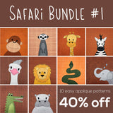 Casey Crocodile Applique Pattern