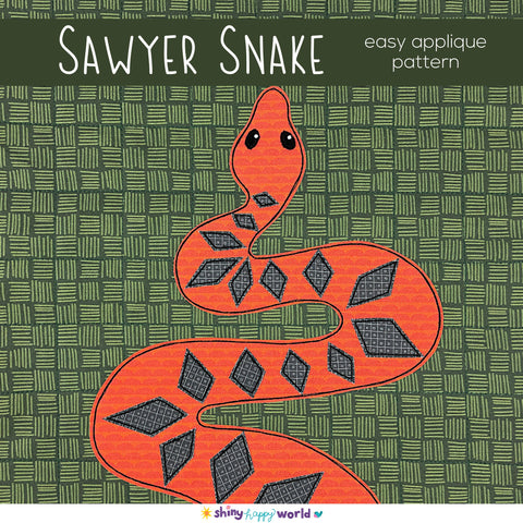 Sawyer Snake Applique Pattern