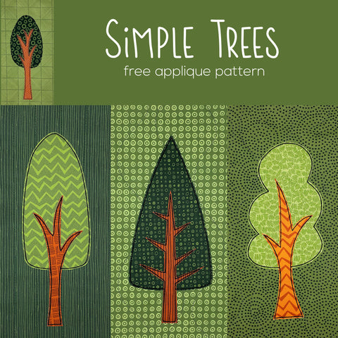 Simple Trees - Mix & Match Applique Pattern