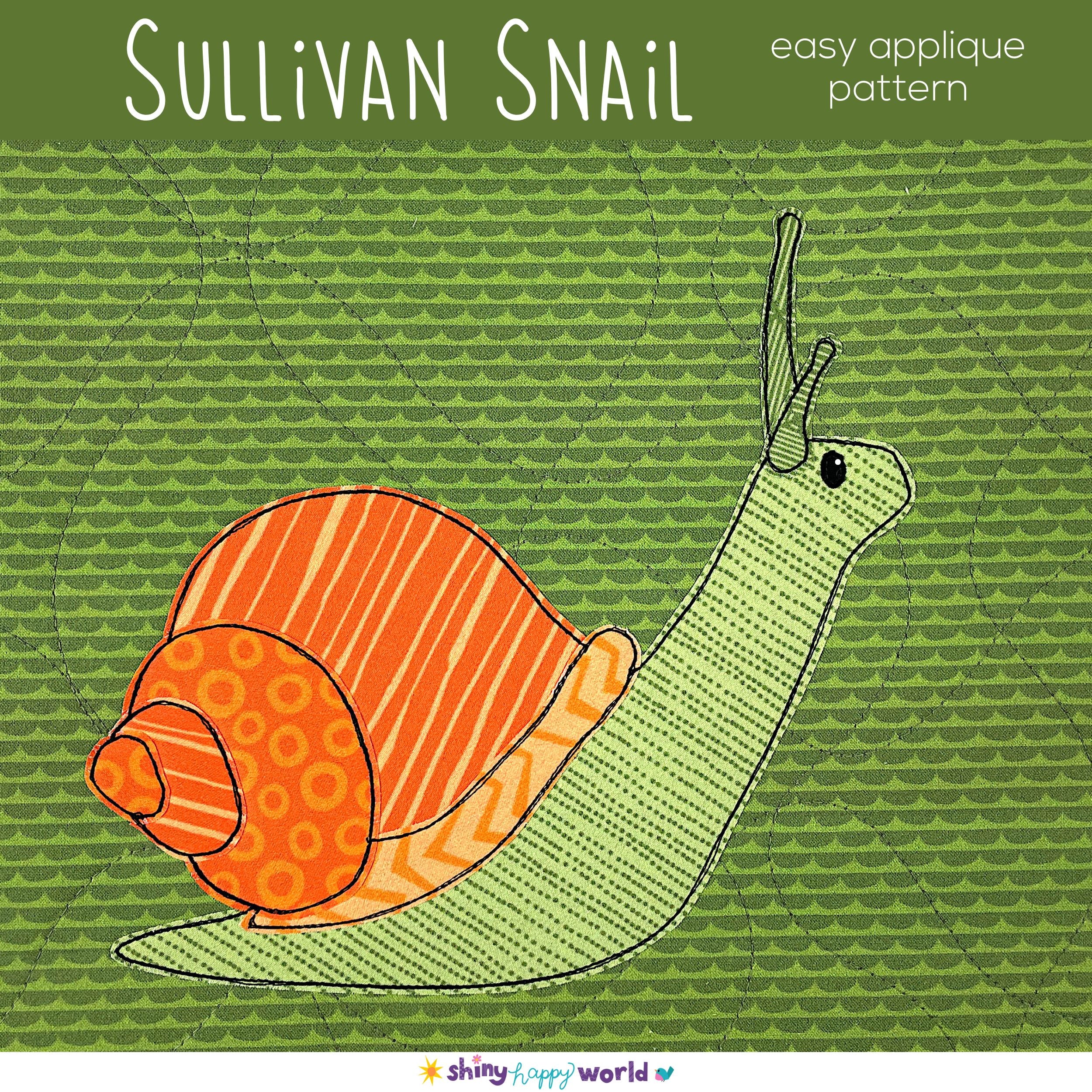 Sullivan Snail Applique Pattern