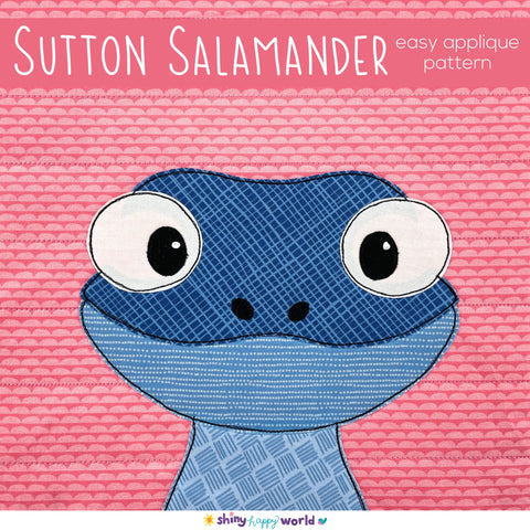 Sutton Salamander Applique Pattern