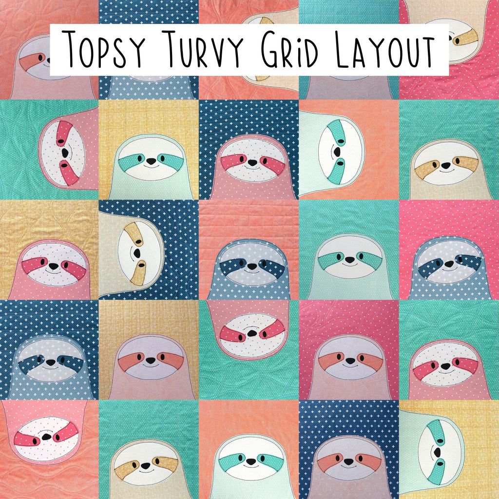 Skyler Sloth Applique Quilt Pattern – Shiny Happy World