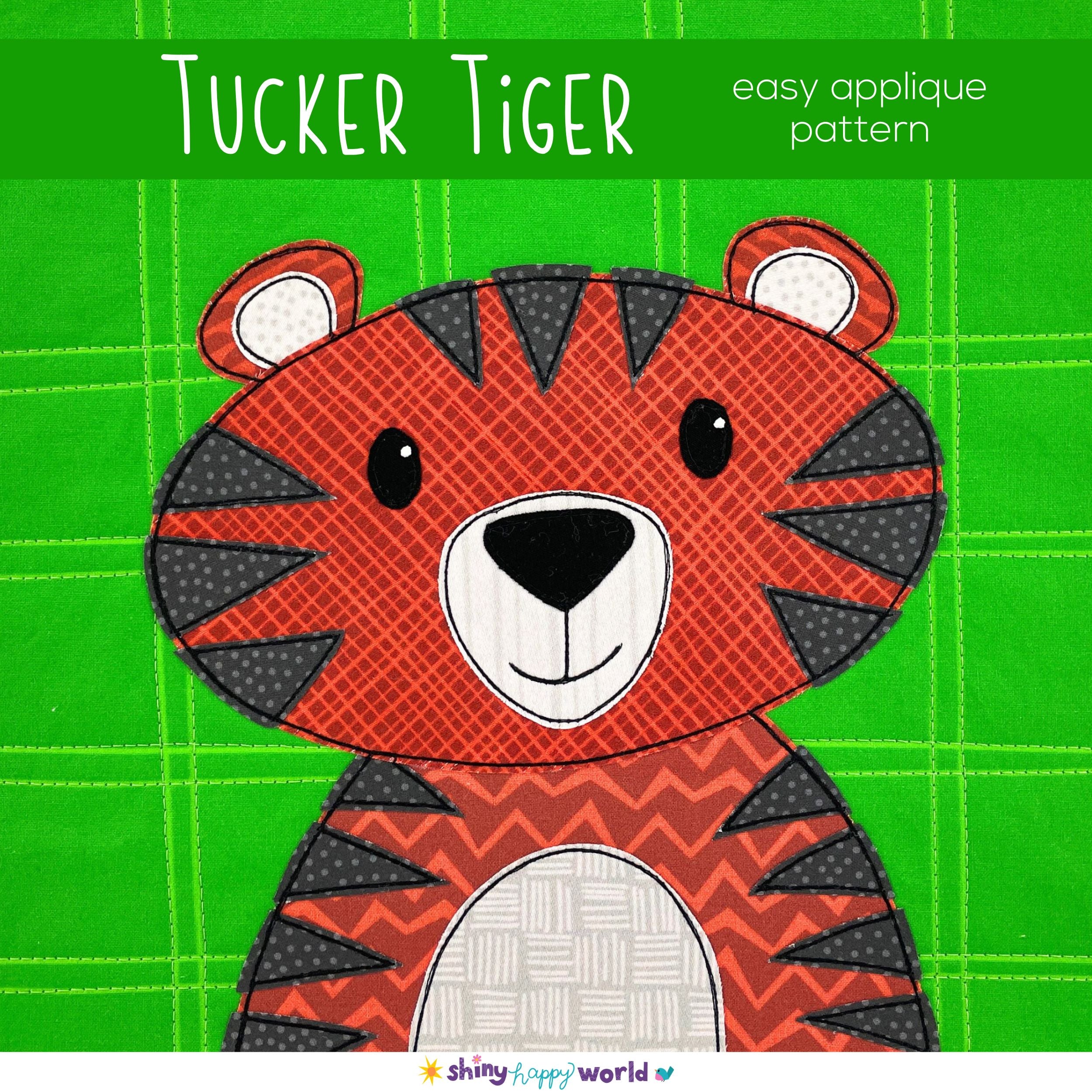 Tucker Tiger Applique Pattern