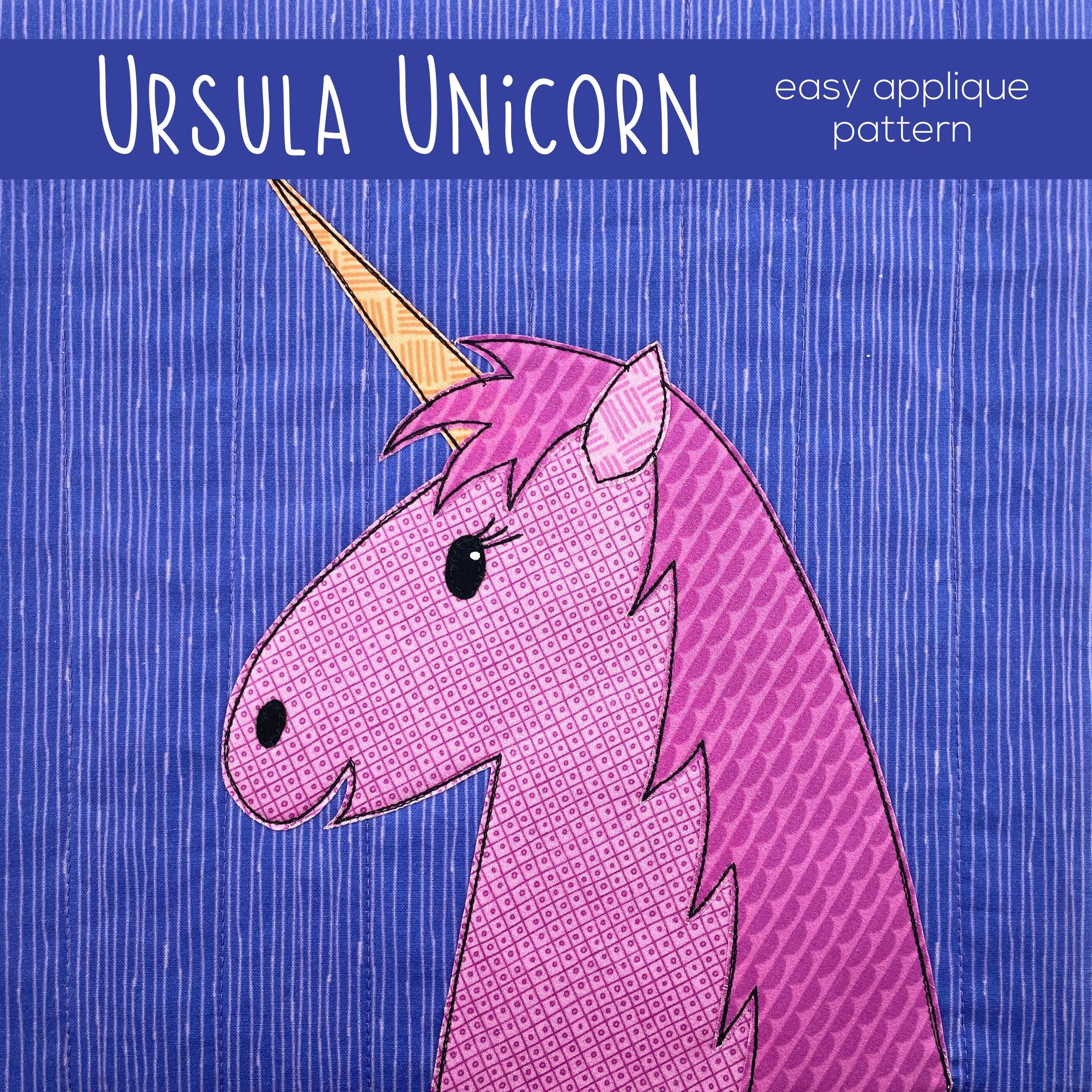 Harrison Horse/Ursula Unicorn Applique Pattern