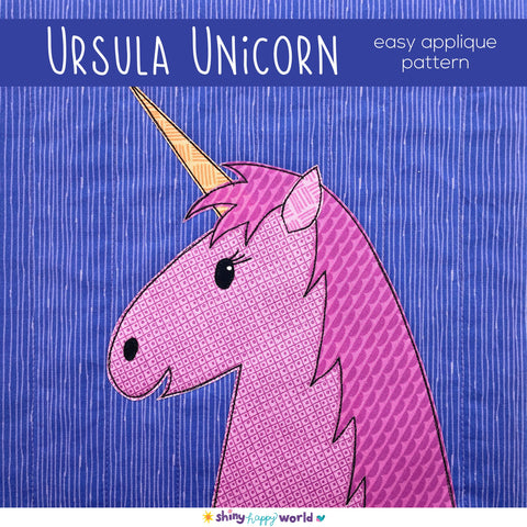 Ursula Unicorn Applique Pattern