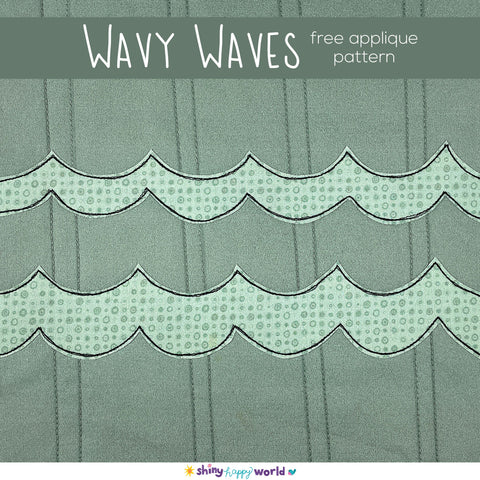 Wavy Waves - Easy Applique Pattern
