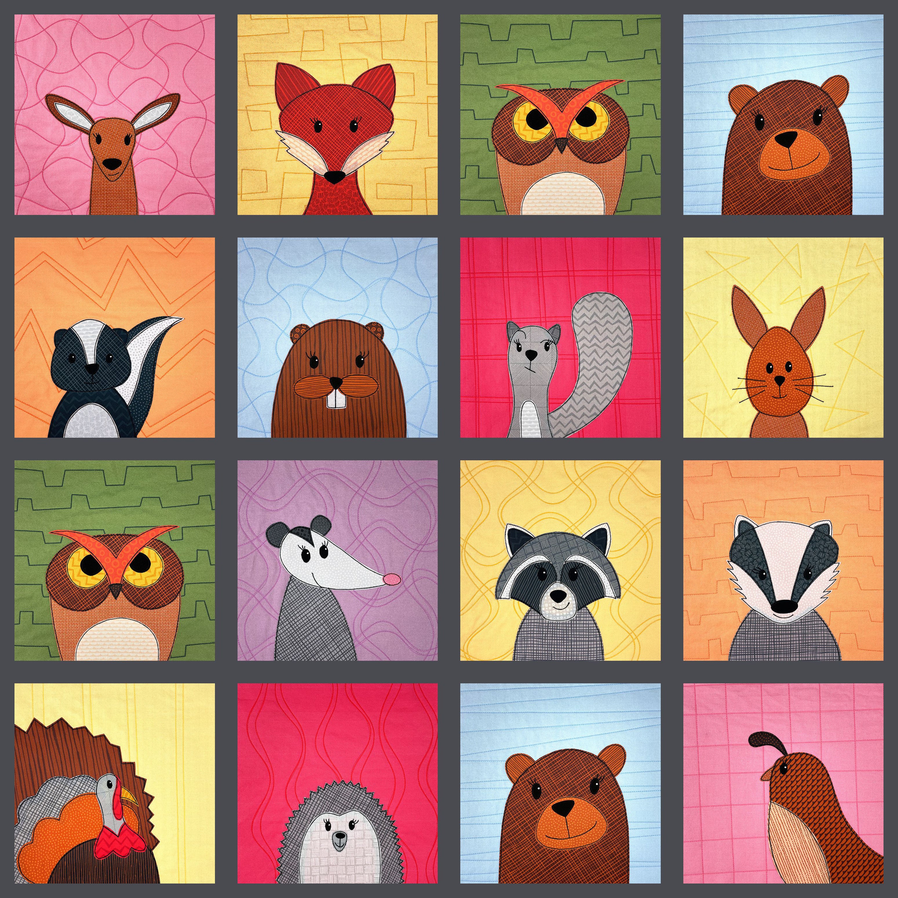 Grid with Sashing and Borders Quilt Layout Guide