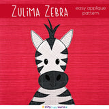 Zulima Zebra Applique Pattern