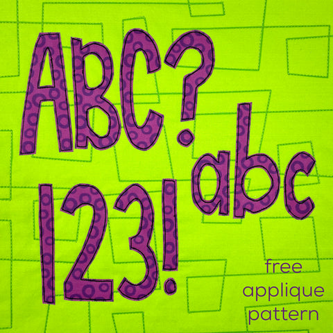 ABC Applique Pattern