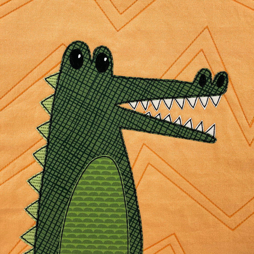 Cute Alligator Pattern Adrian Alligator Applique Pattern – Shiny Happy World