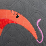 Andy Anteater Applique Quilt Pattern