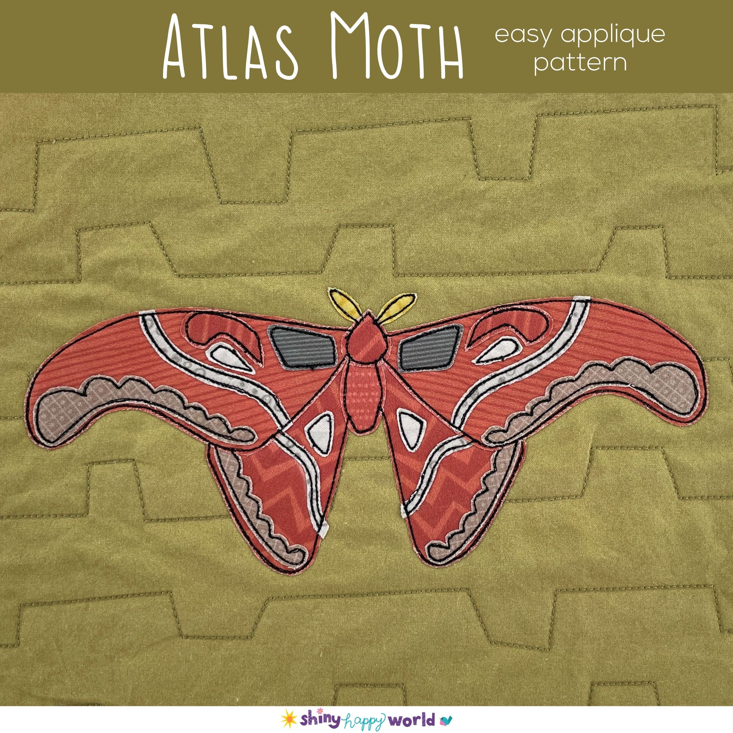 Atlas Moth Applique Quilt Pattern