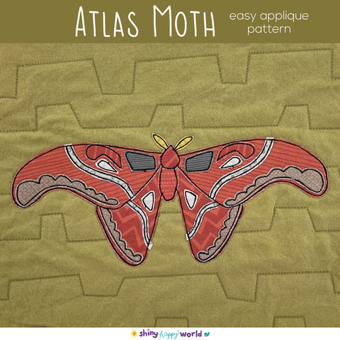 Atlas Moth Applique Quilt Pattern