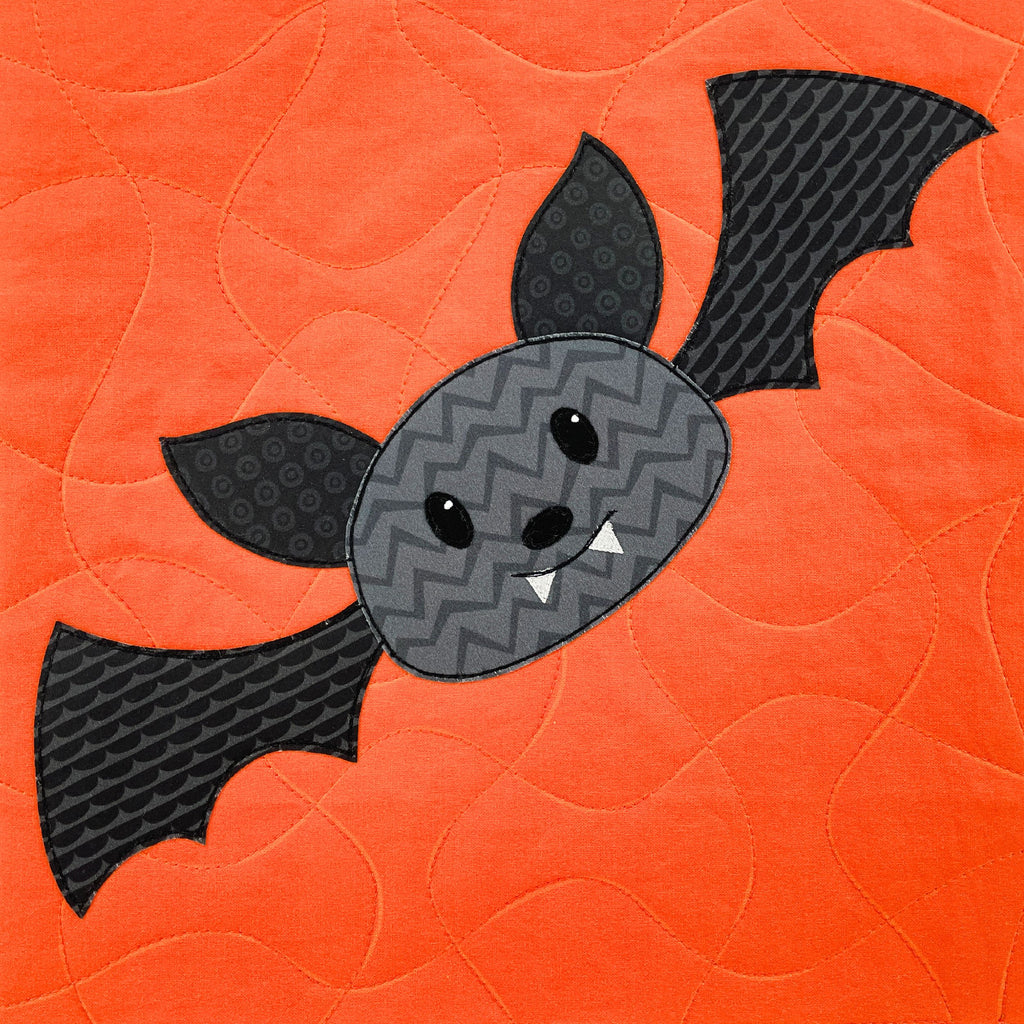 Single Bat Pattern Beau Bat Applique Pattern – Shiny Happy World