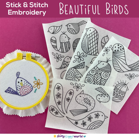 Beautiful Birds Stitch and Stitch Pack