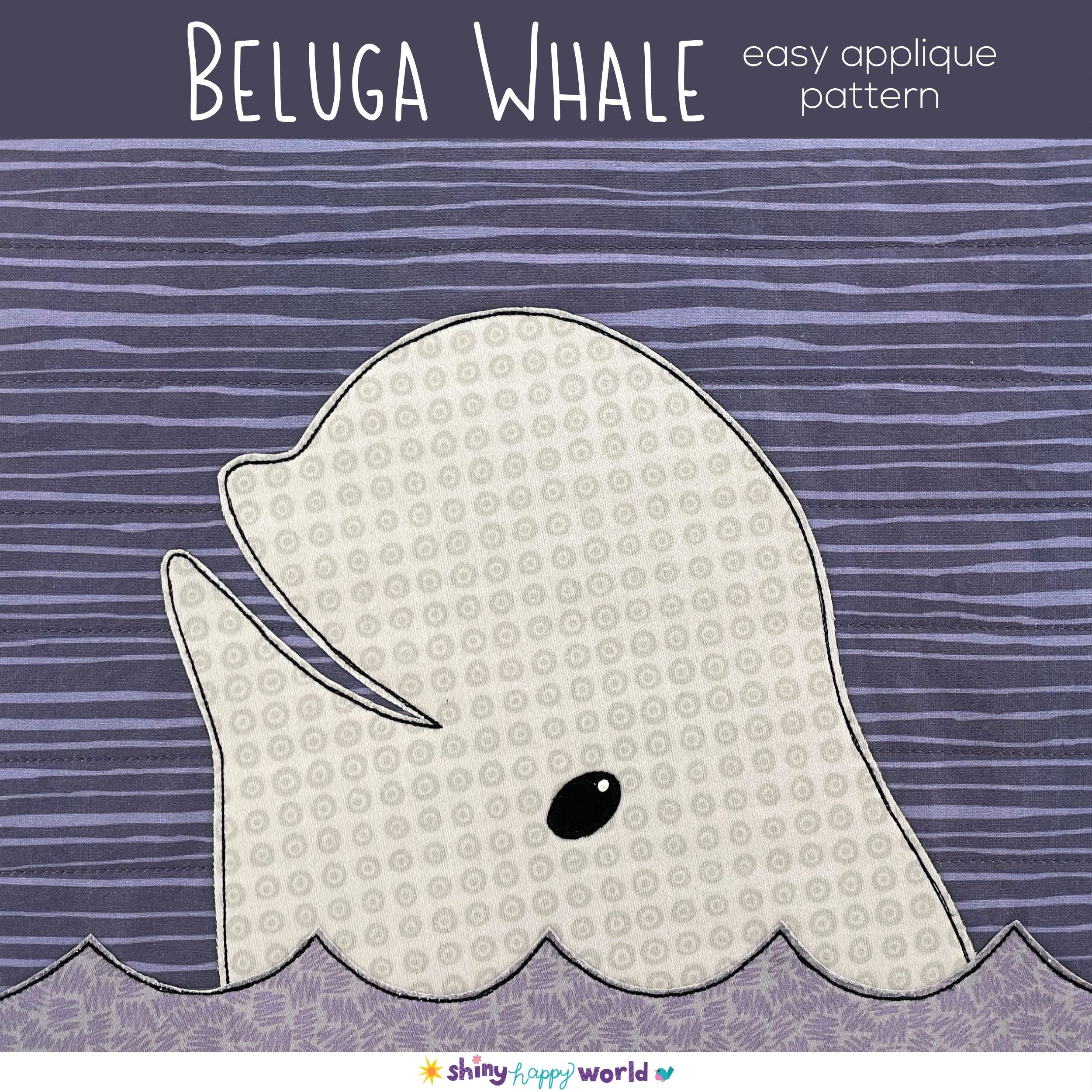 Beluga Whale Applique Quilt Pattern