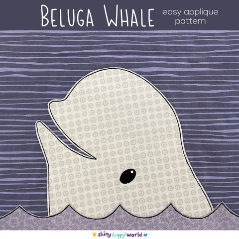 Beluga Whale Applique Quilt Pattern