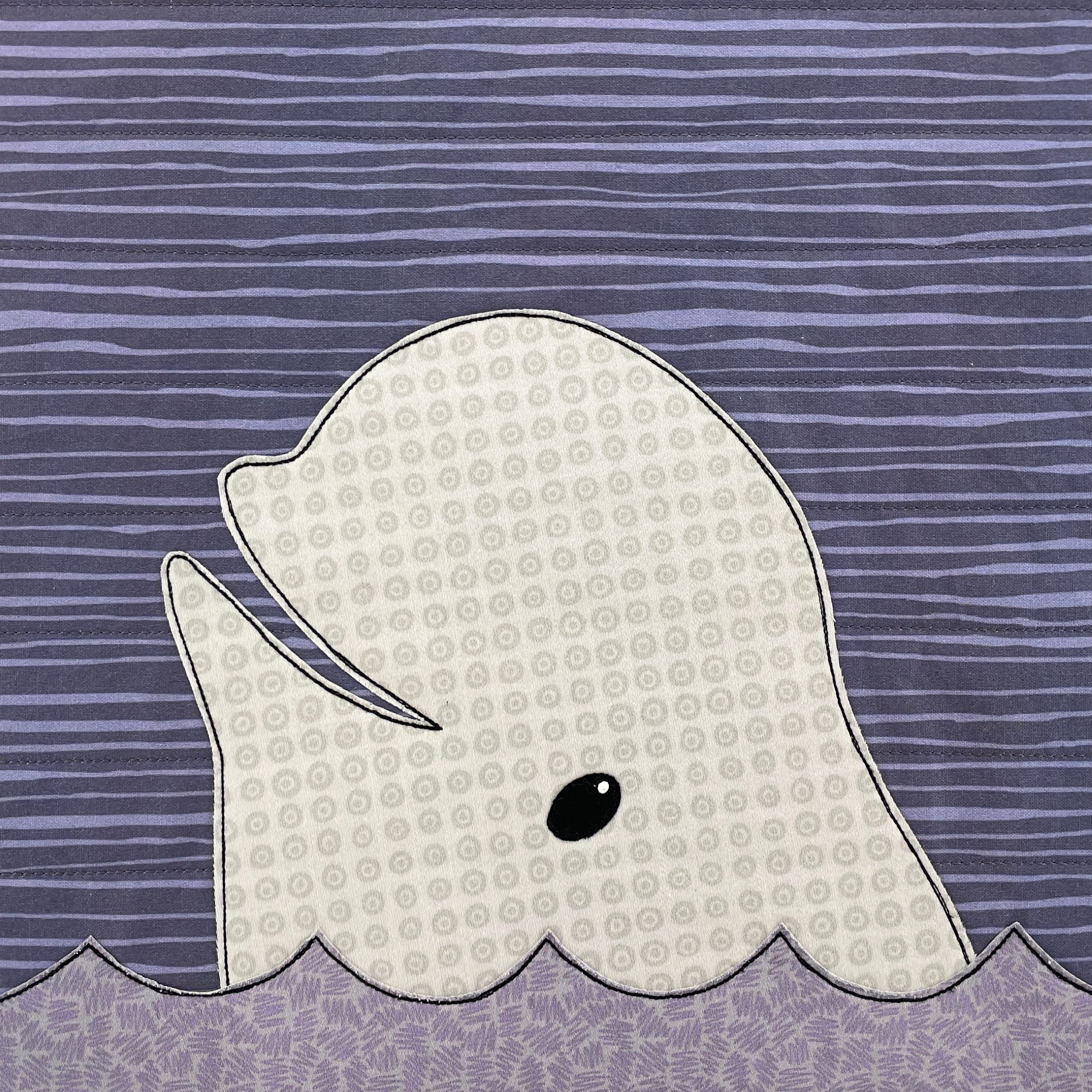 Beluga Whale Applique Quilt Pattern