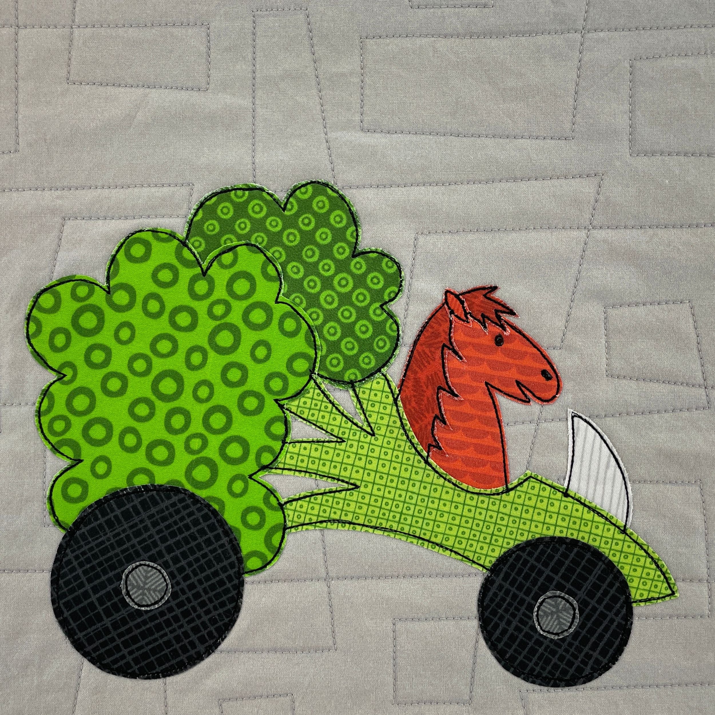 Broccoli Buggy Applique Pattern